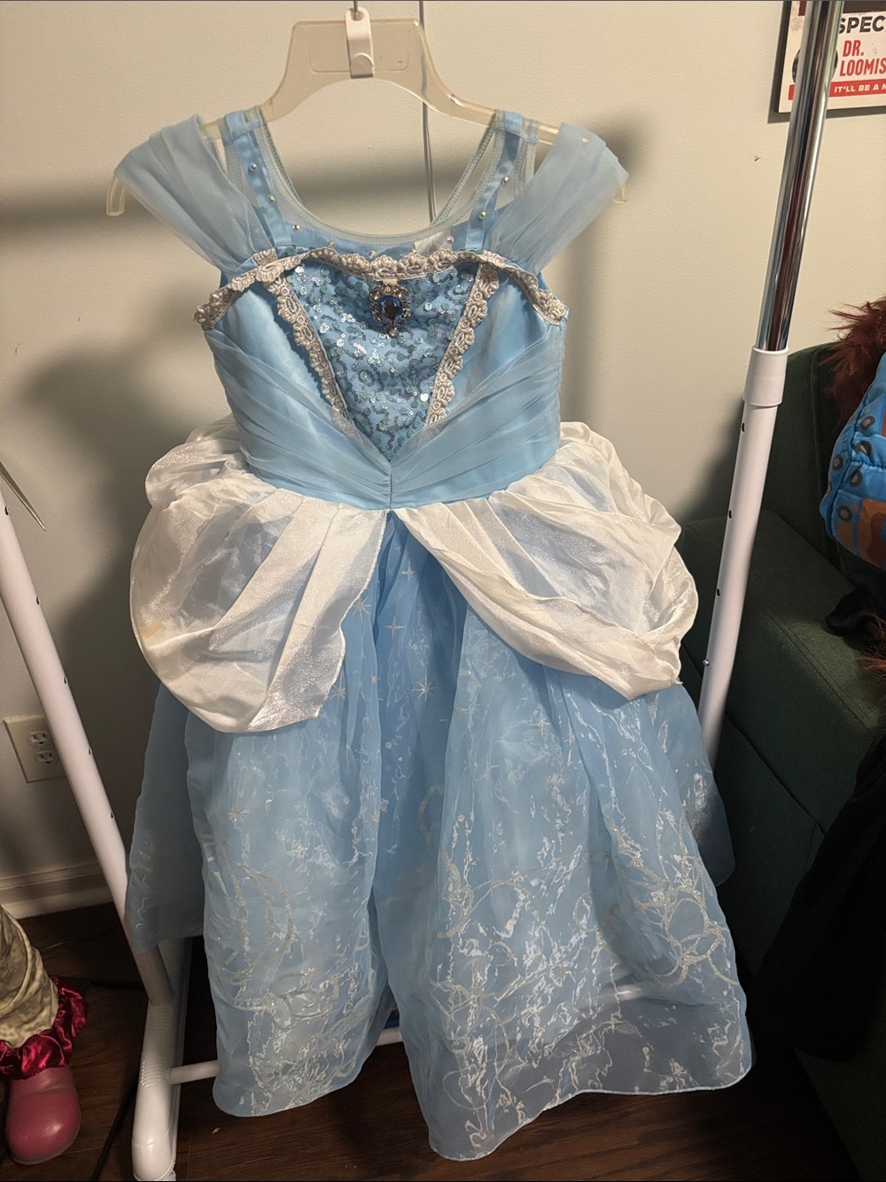 Blue Princess Cinderella Ball Gown Kids Costume - Brand Unspecified